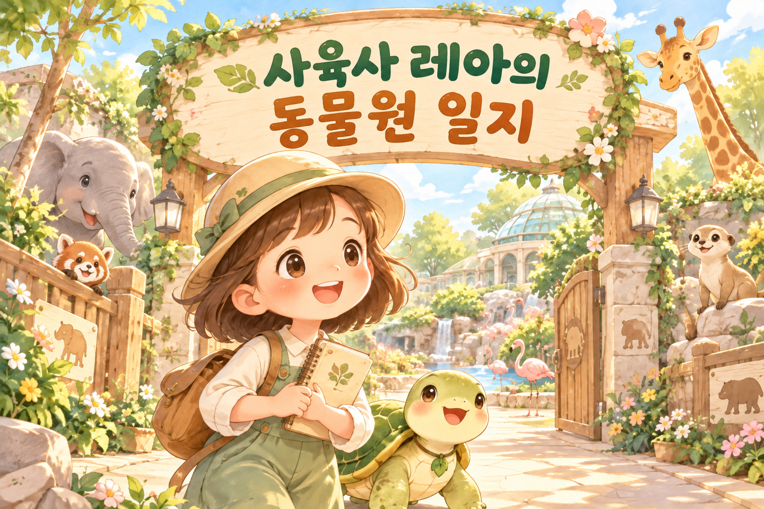 꼬마 사육사와 거북이가 함께하는 햇살 동물원